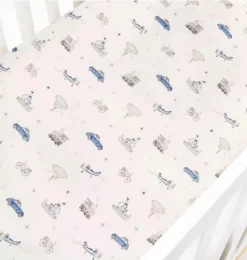 Transit Treasures Crib Sheet - Blue