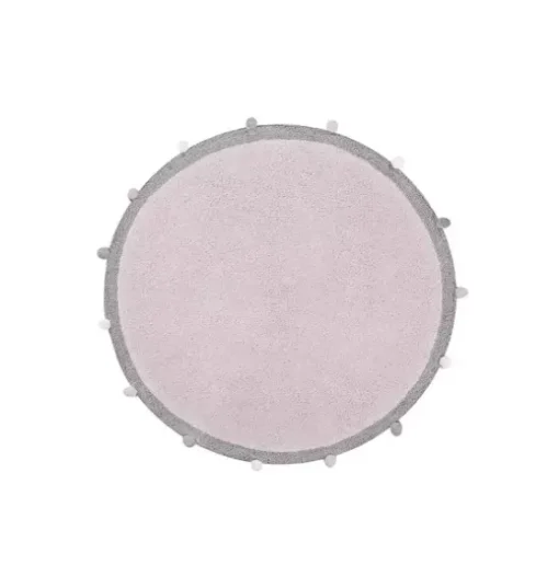 Washable Rug Bubbly Soft Pink - Grey