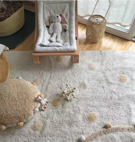 Washable Rug Hippy Dots Honey