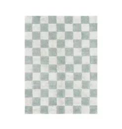 Washable Rug Kitchen Tiles Blue Sage