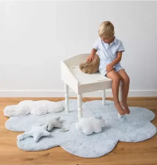 Washable Rug Puffy Dream Blue