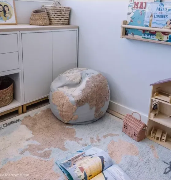 Washable Rug Vintage Map