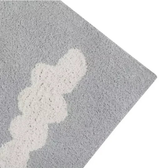 Washable Rugs Clouds Grey