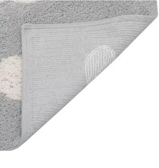 Washable Rugs Clouds Grey