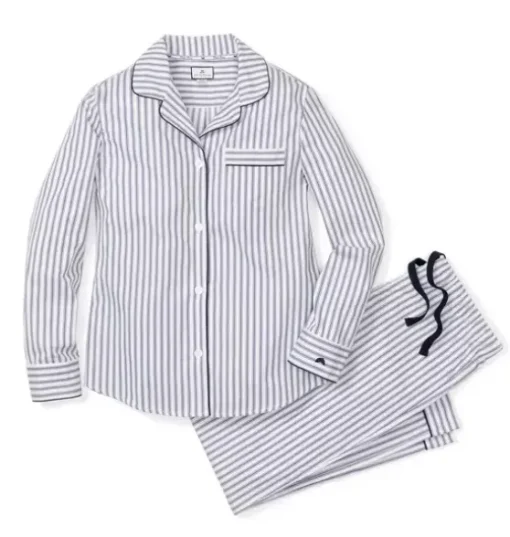 Women's Pajama Set in Navy French Ticking