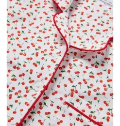Women's Pima Short Pajama Set in Cherry Orchard