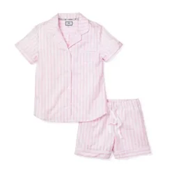 Women's Pink Gingham Short Set