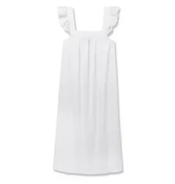 Women's Twill Clara Nightgown in White