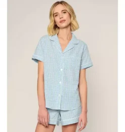 Women's Twill Classic Short Set in Spring Gingham