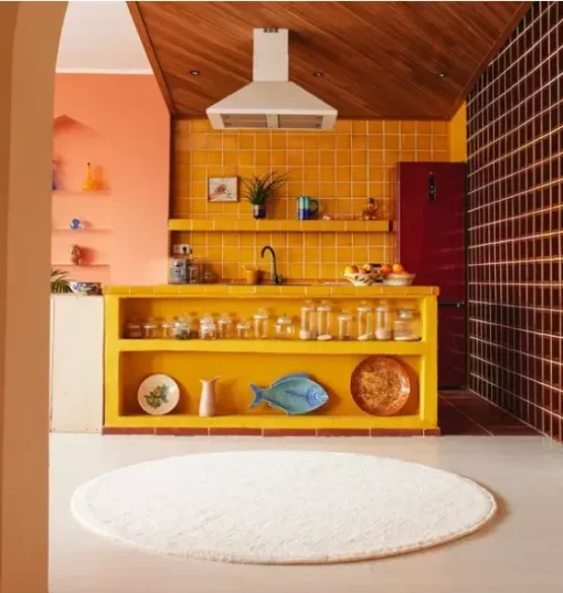 Woolable Rug Rond Natural