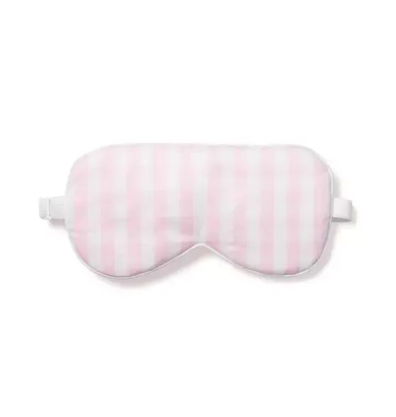 Adult Pink Gingham Eye Mask