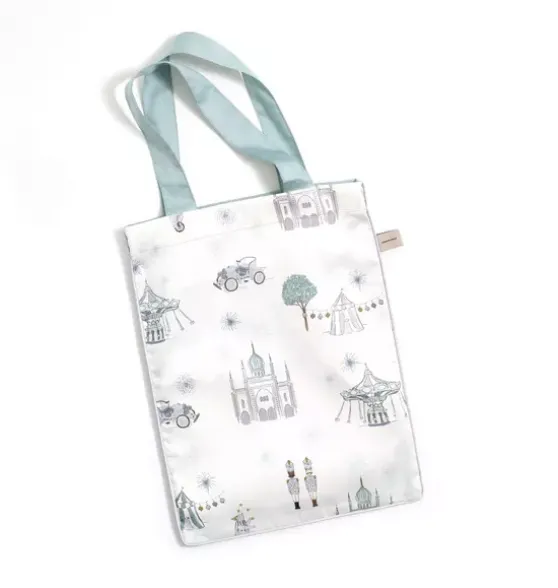Adventures in Wonderland Crib Sheet - Aqua
