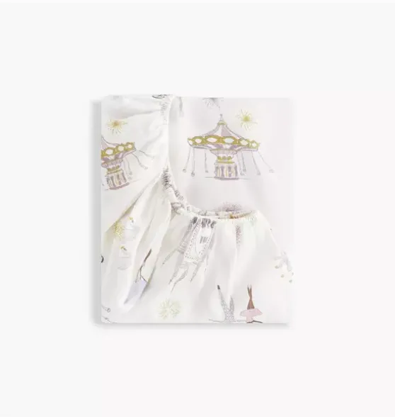 Adventures in Wonderland Crib Sheet - Rose