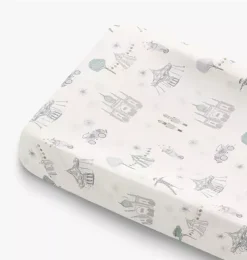 Adventures in Wonderland Changing Pad Cover - Aqua