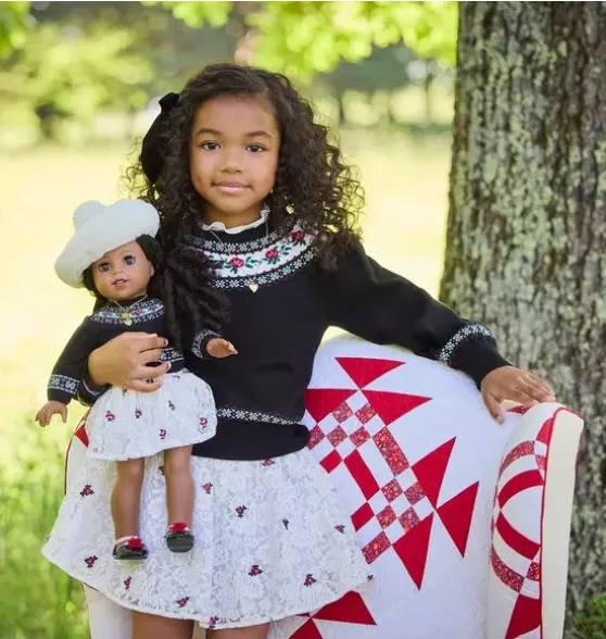 American Girl® x Janie and Jack Holiday Rose Skirt
