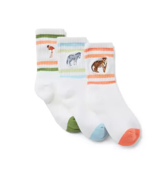 Animal Crew Sock 3-Pack