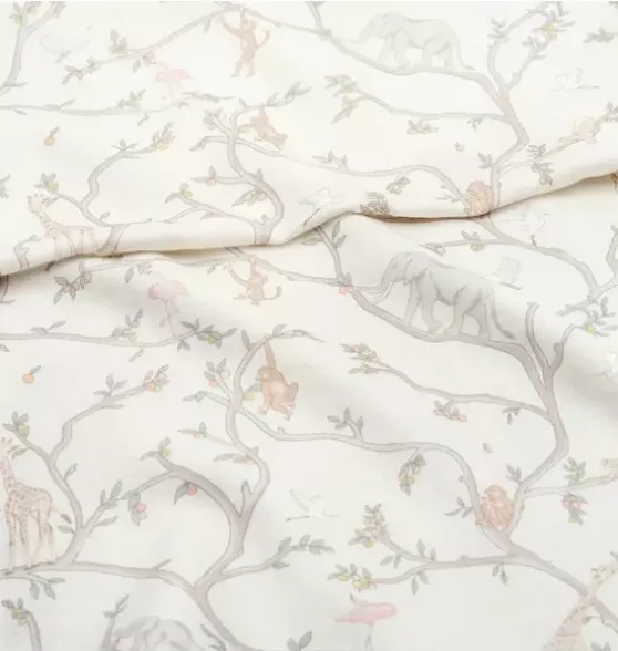 Animal Parade Swaddle - Ivory