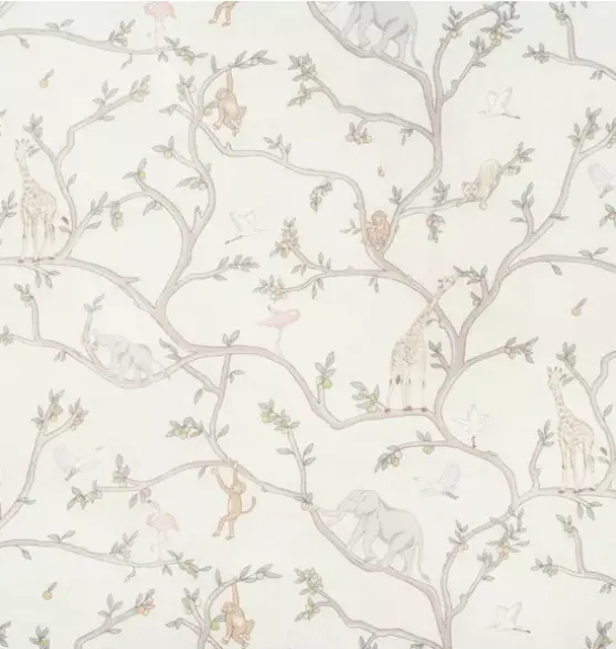 Animal Parade Swaddle - Ivory