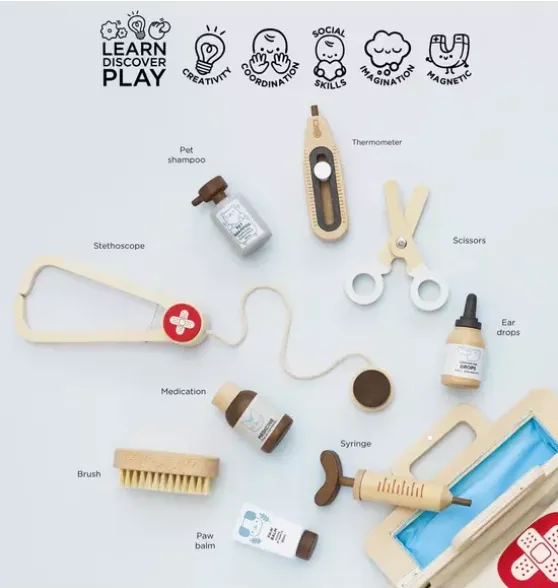 Animal Vet Set – 10 Piece