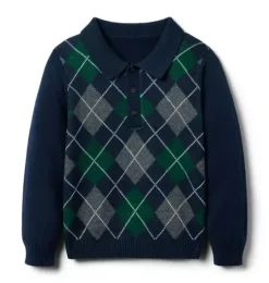 Argyle Polo Sweater