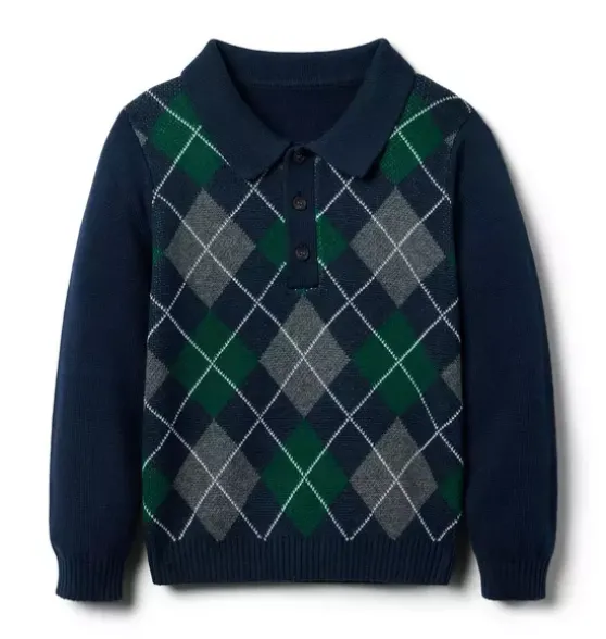 Argyle Polo Sweater