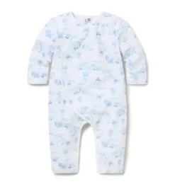 Baby Animal Friends Toile Wrap One-Piece