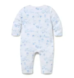Baby Animal Friends Toile Wrap One-Piece
