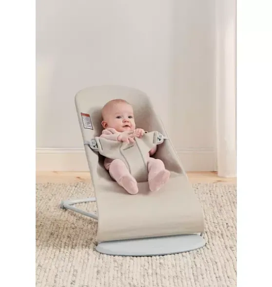 Baby Bouncer Bliss, 3D Jersey, Light Beige