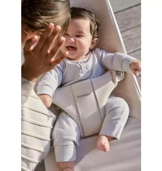 Baby Bouncer Bliss, 3D Jersey, Light Beige