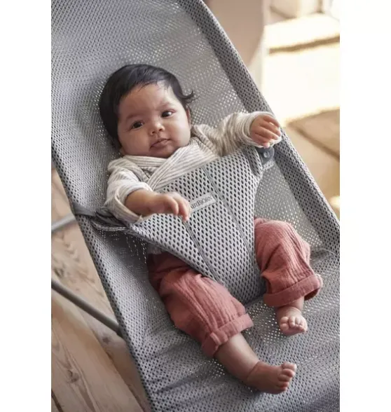 Baby Bouncer Bliss, Mesh, Gray