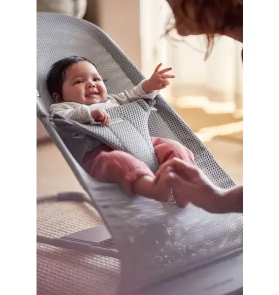Baby Bouncer Bliss, Mesh, Gray