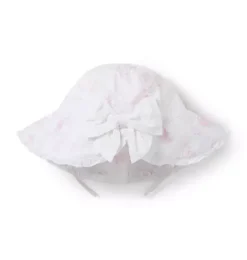 Baby Bunny Toile Sun Hat