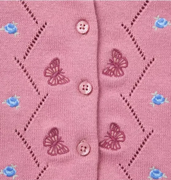Baby Butterfly Ruffle Cardigan