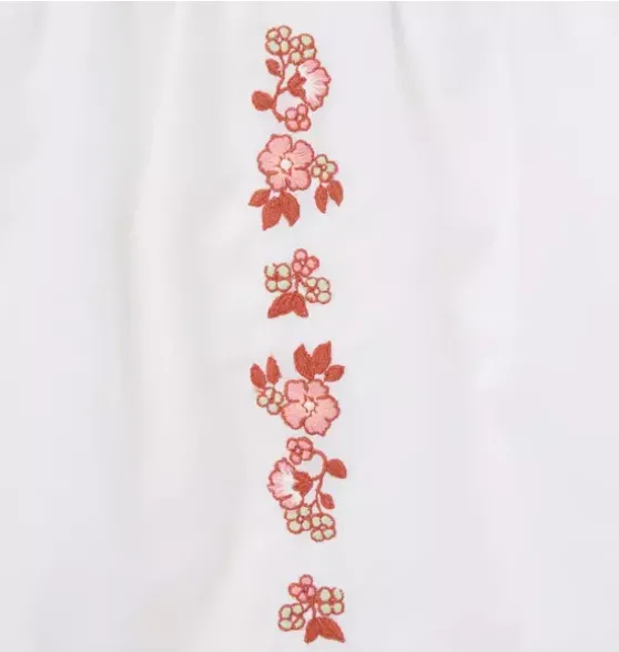 Baby Embroidered Floral Matching Set