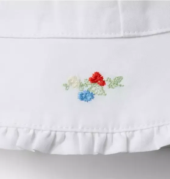 Baby Embroidered Floral Sun Hat