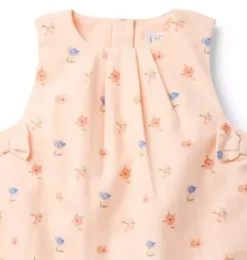 Baby Floral Bow Romper