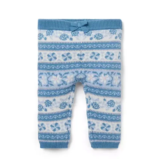 Baby Floral Fair Isle Pant