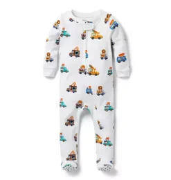 Baby Good Night Footed Pajama In Food Truck