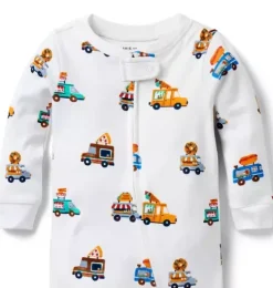 Baby Good Night Footed Pajama In Food Truck