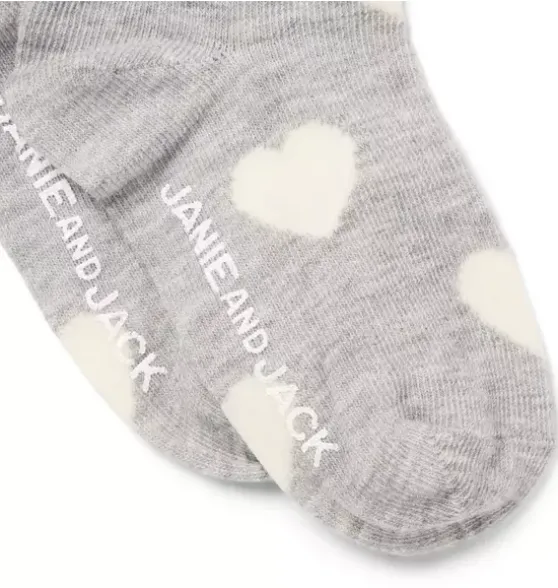 Baby Heart Foldover Sock