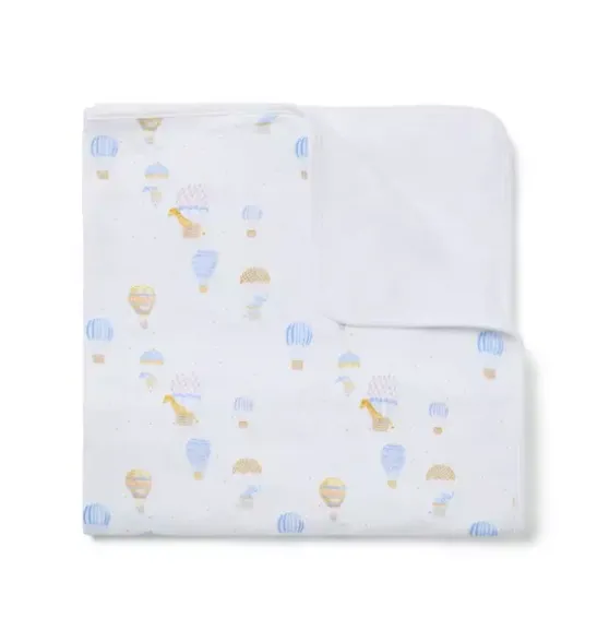 Baby Hot Air Balloon Animals Blanket