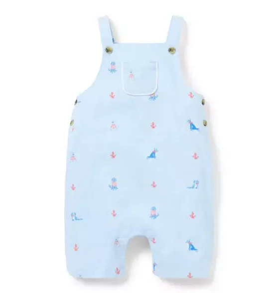 Baby Nautical Dog Overall