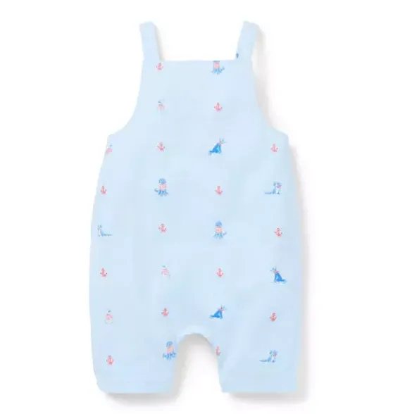 Baby Nautical Dog Overall