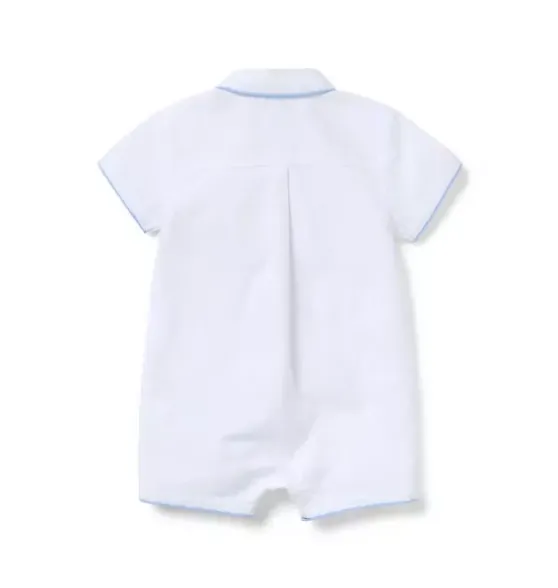 Baby Piped Collar Romper