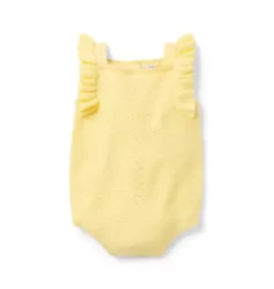Baby Pointelle Ruffle Romper
