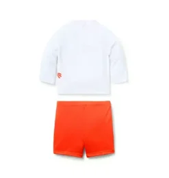 Baby Recycled Lobster Rash Guard 2-Piece Swimsuit