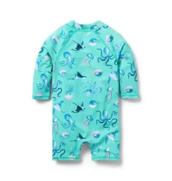 Baby Recycled Sea Friends Rash Guard Swimsuit