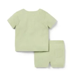 Baby Ribbed Knit Matching Set