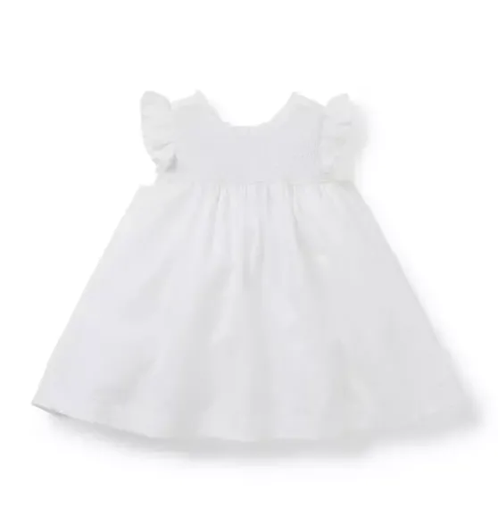Baby Smocked Sateen Dress