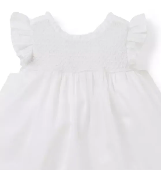 Baby Smocked Sateen Dress